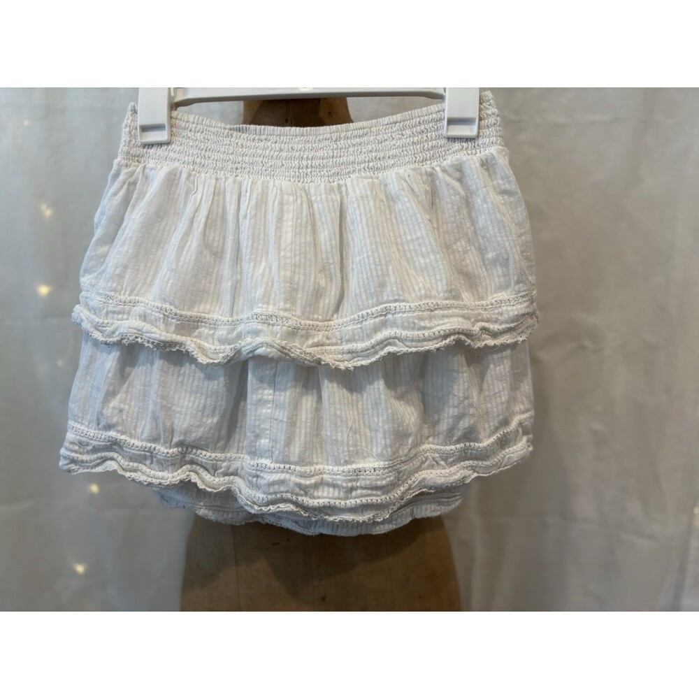 Cotton On Tiered White Mini Skirt (6)